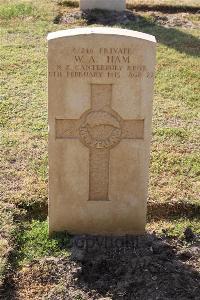 Ismailia War Memorial Cemetery - Ham, William Arthur